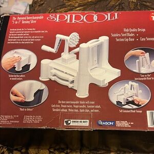 White 3-in-1 Turning Slicer